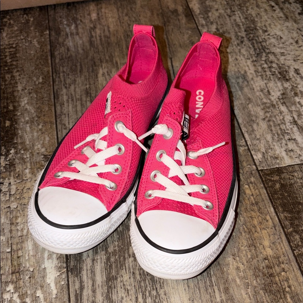 Converse Hot Pink Low-Top Sneakers